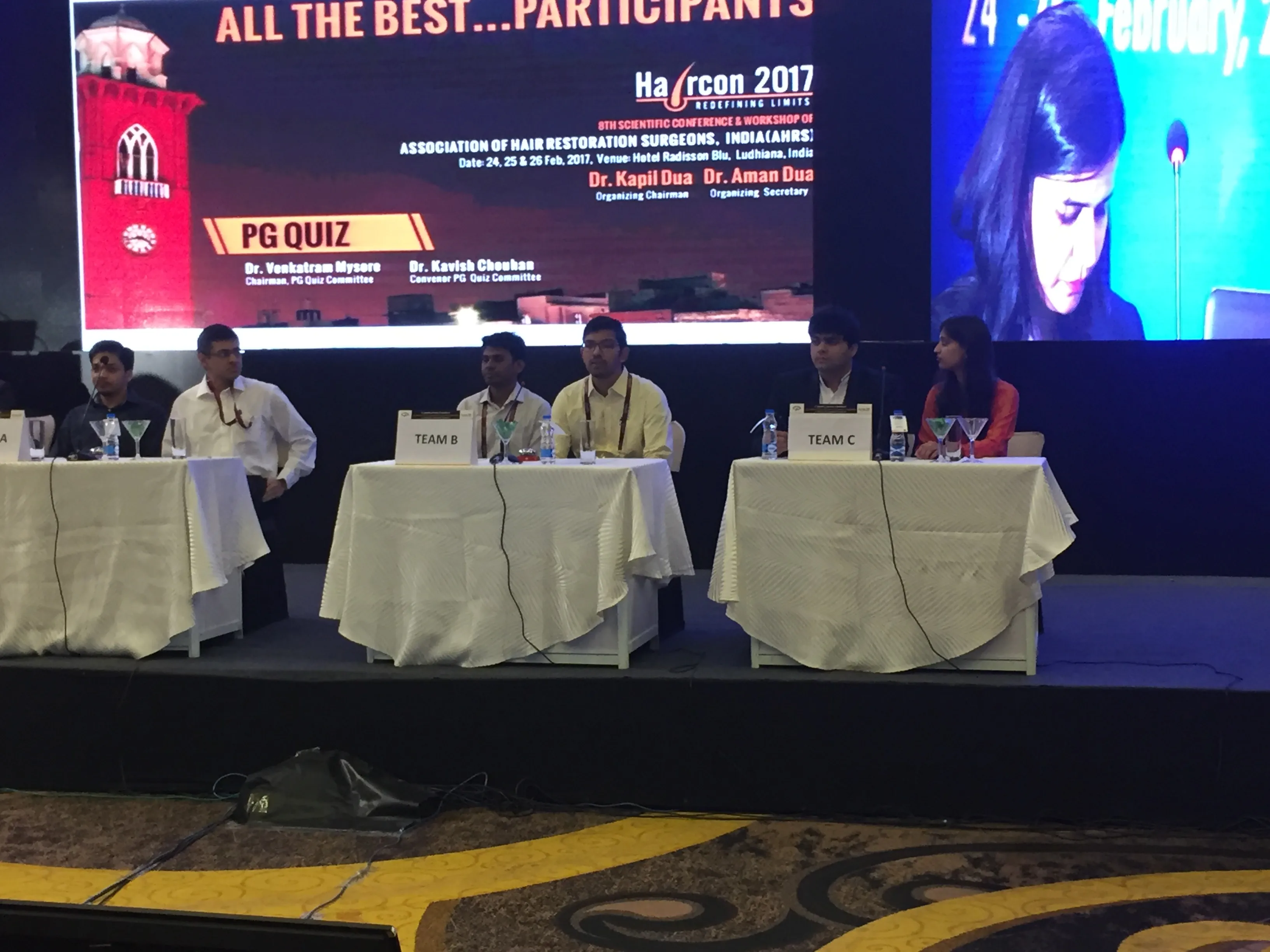 First Rank National Hair Transplant Quiz at Haircon 2017 Ludhiana