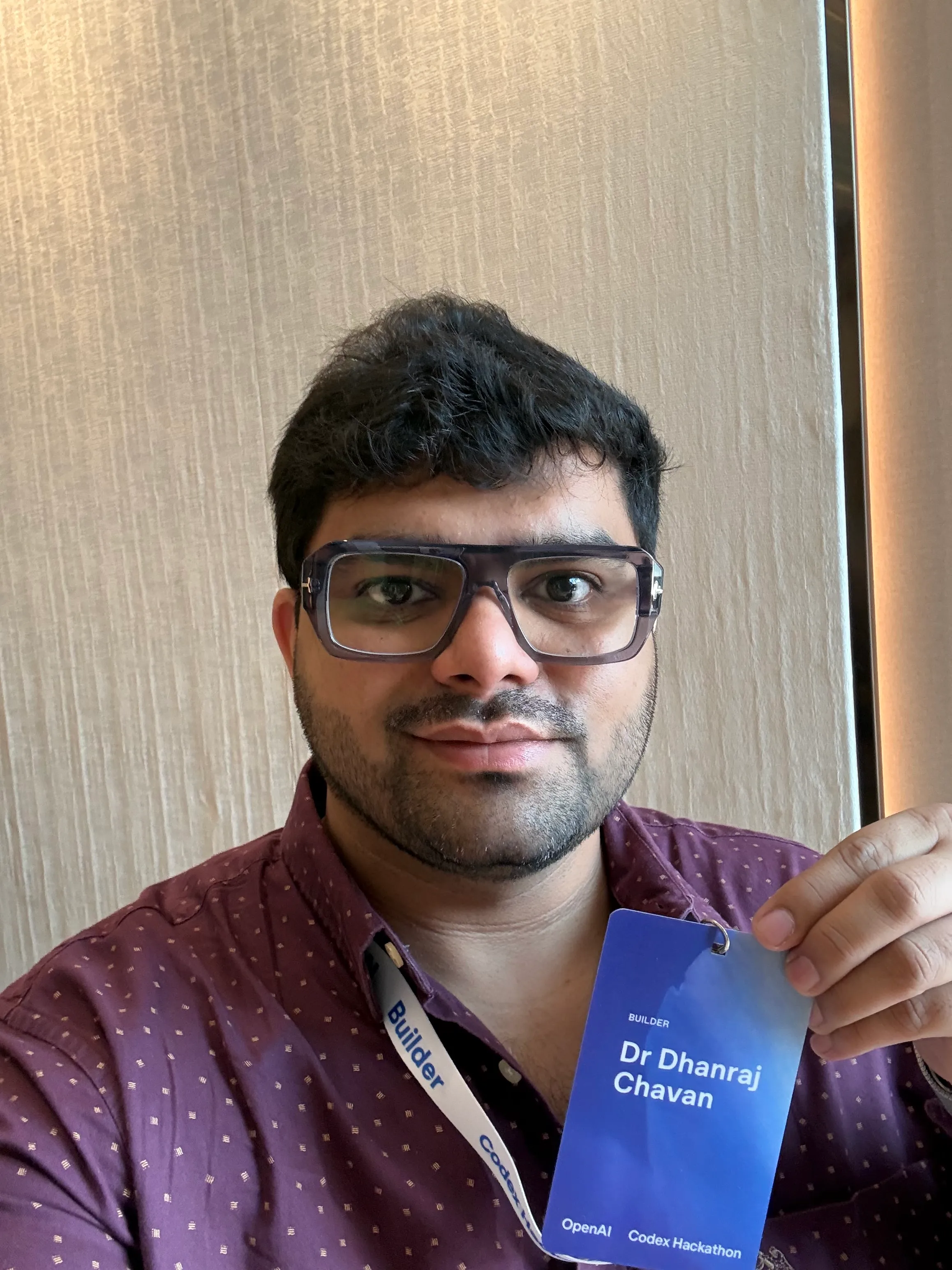 Builder badge from the OpenAI Codex hackathon