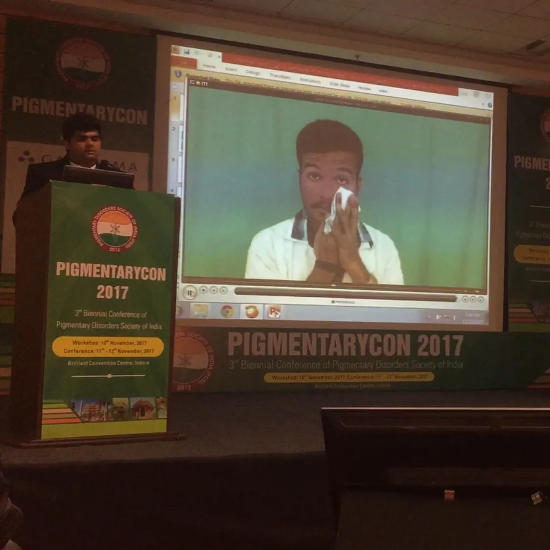 Pigmentarycon 2017 Indore lectern, Brilliant Convention Centre