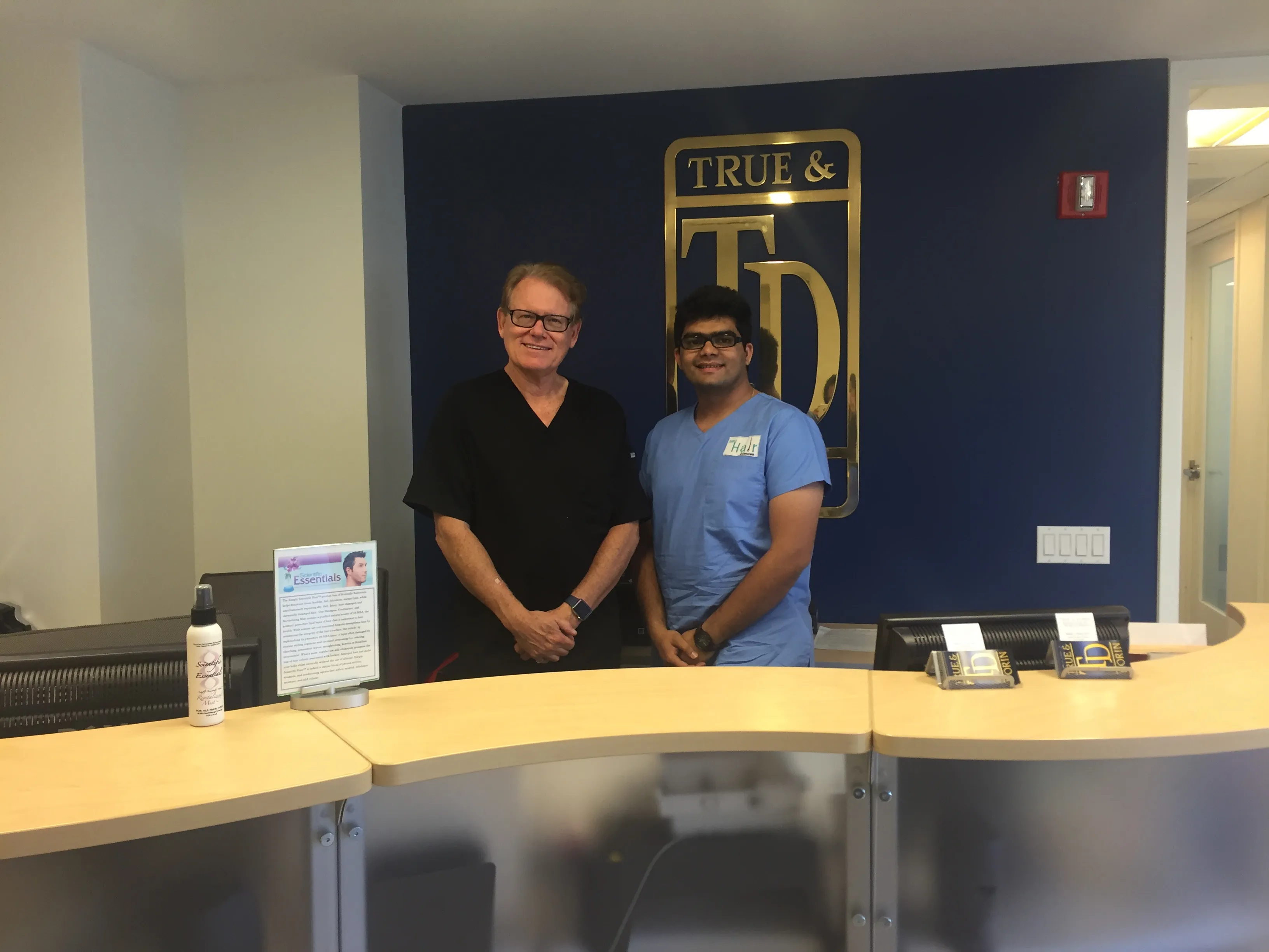 Dr Dhanraj Chavan with Dr Robert True