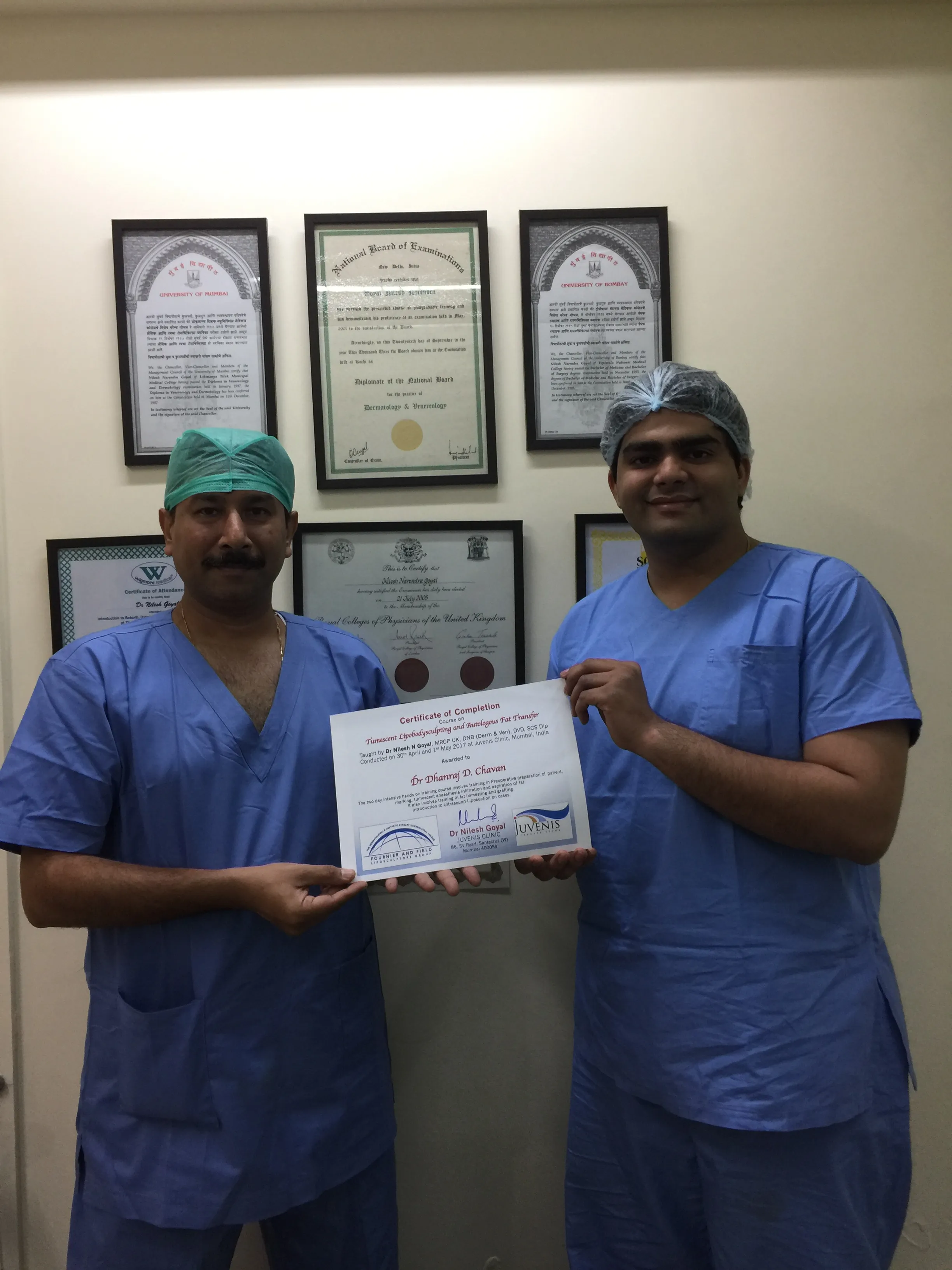 Dr Dhanraj Chavan with Dr Nilesh Goyal
