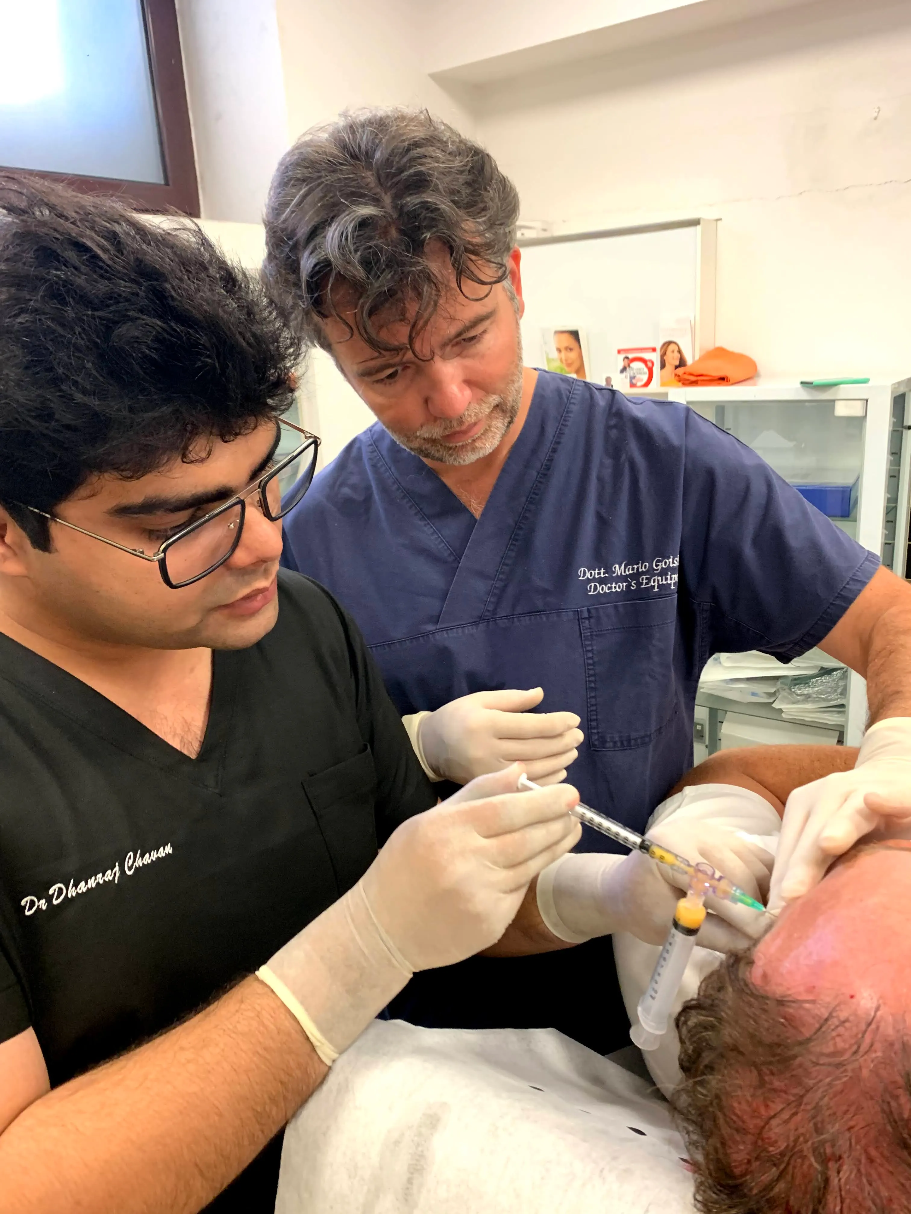 Dr Dhanraj Chavan with Dr Mario Goisis