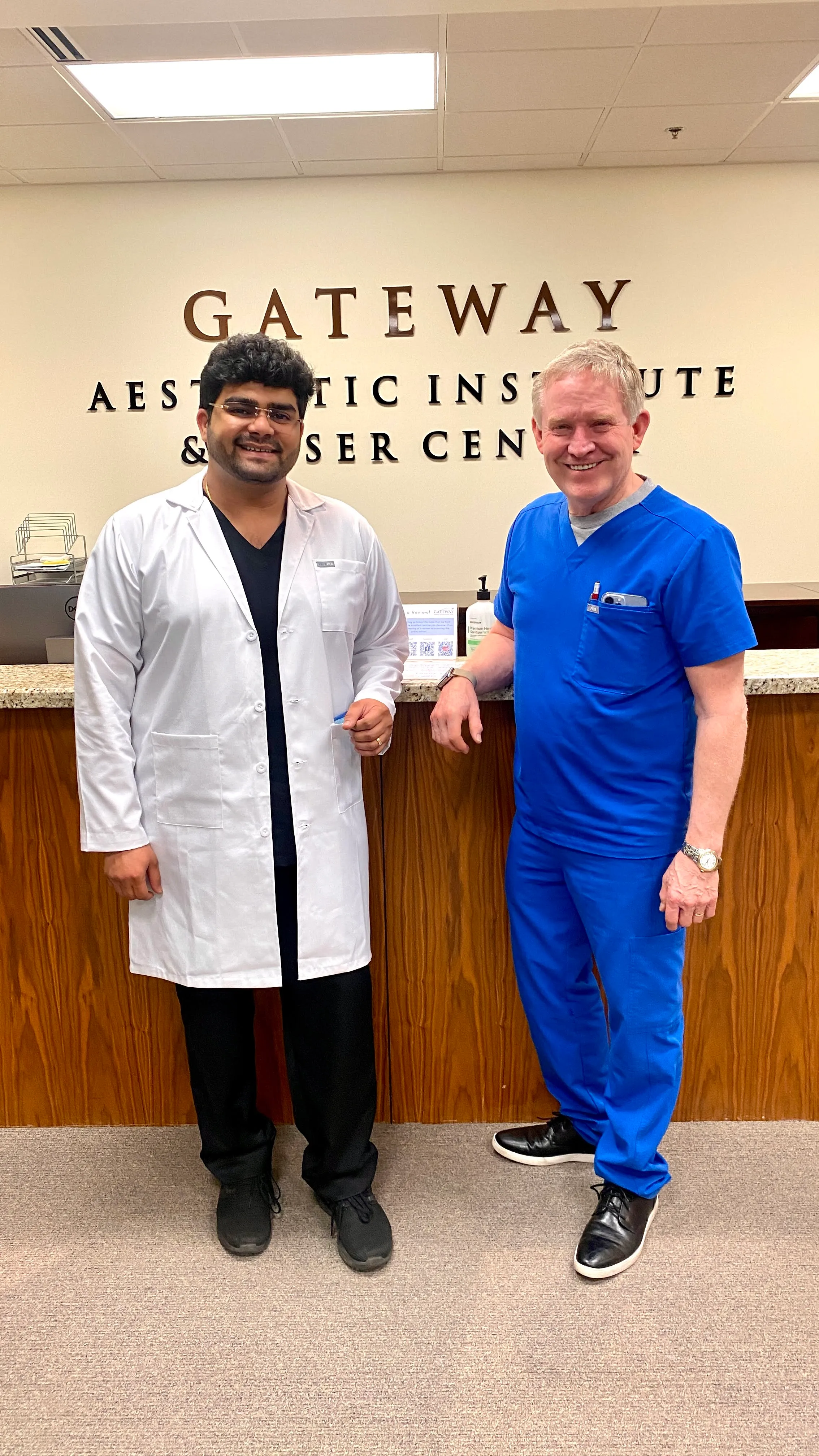 Dr Dhanraj Chavan with Dr Mark Taylor