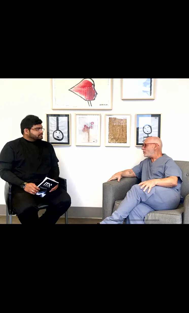 Dr Dhanraj Chavan with Dr Steven Cohen