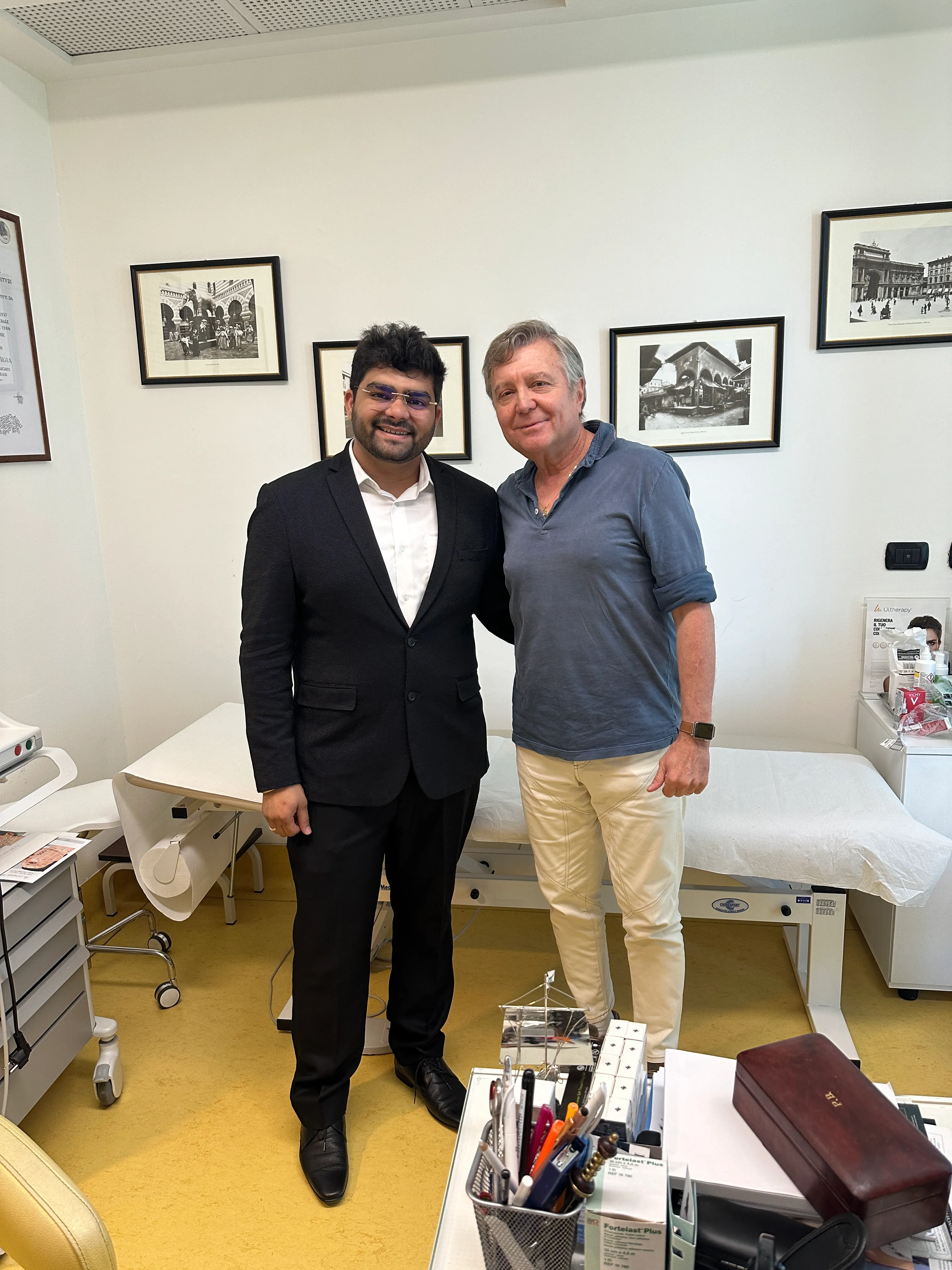 Dr Dhanraj Chavan with Dr Paolo Bonan