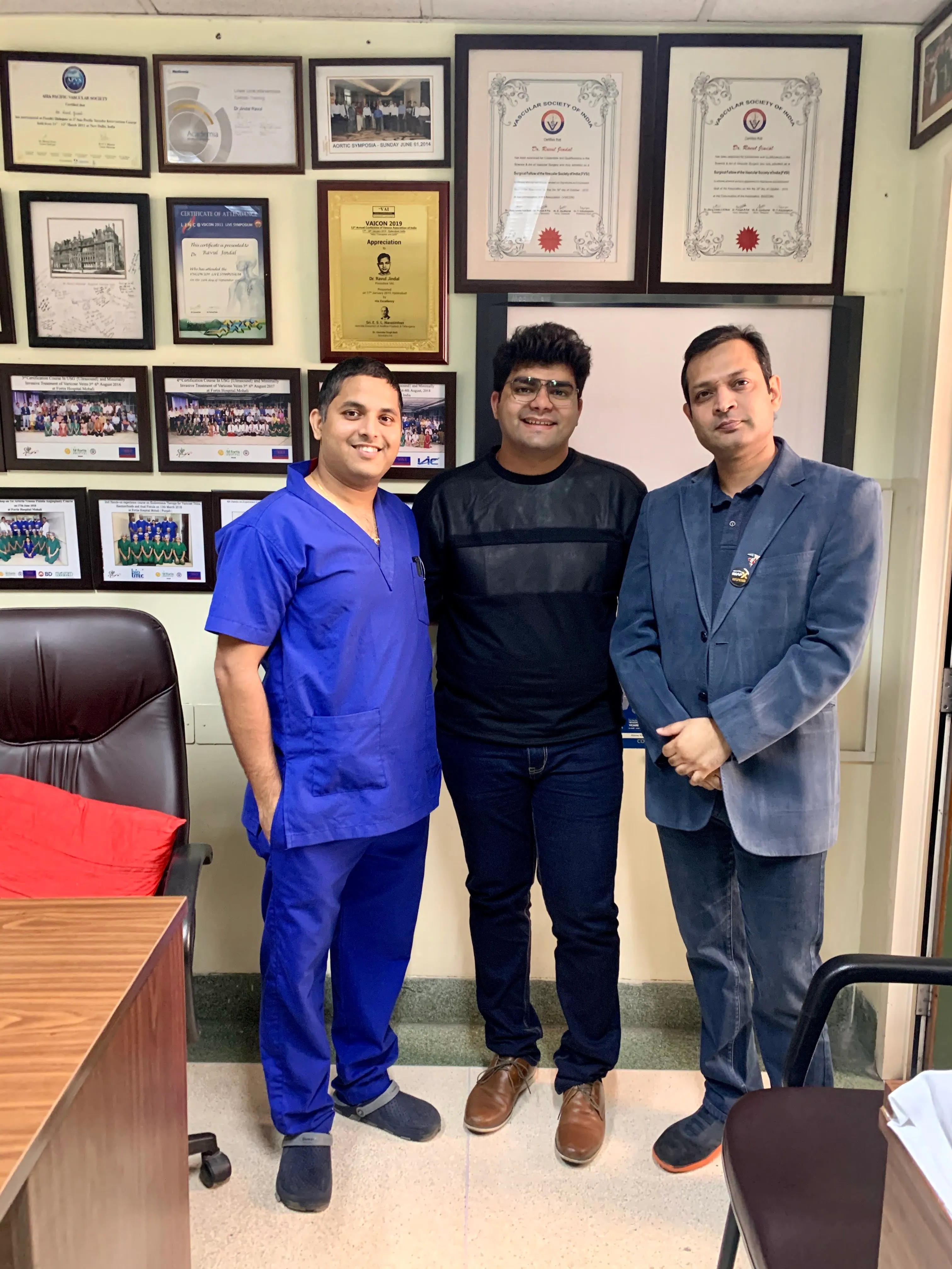 Dr Dhanraj Chavan with Dr Ravul Jindal