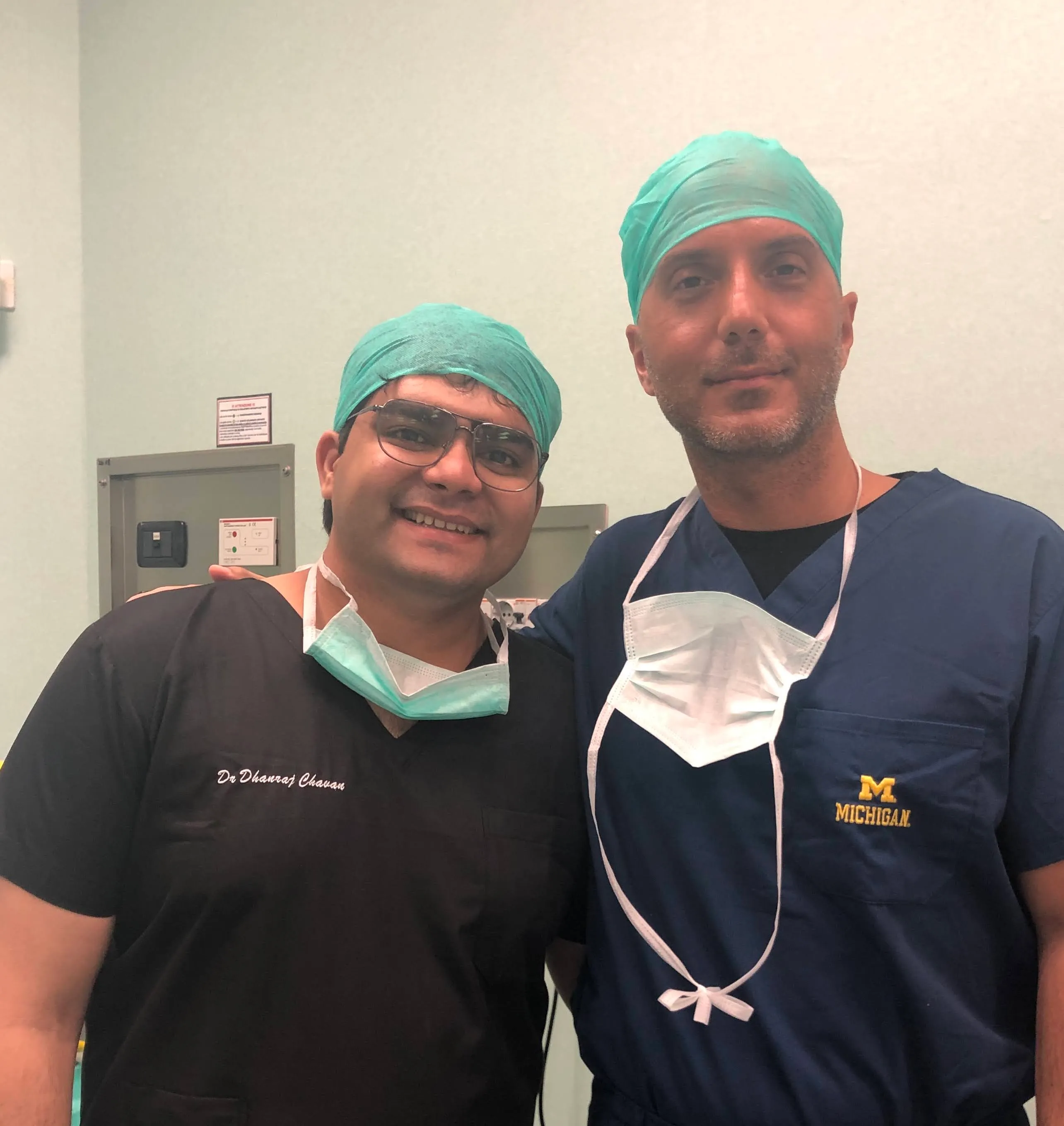 Dr Dhanraj Chavan with Dr Sergio Gianesini